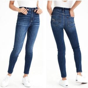 American Eagle High Rise Jegging Crop Super Stretch Jeans, Size 2